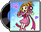 The record case for the English version of Mona Pizza in WarioWare Gold