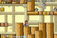 The level Bombarded by Bob-ombs from Super Mario Advance 4.