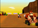 Donkey Kong and Mario racing on this course in the demo movie