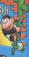 Donkey Kong Jr. climbs a vine in Donkey Kong Jr.