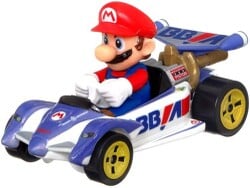 Hot Wheels die-cast of Mario in the Circuit Special with the Standard tires.