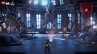 An excellent image of the Exhibit Hall, Unnatural History Museum, Luigi's Mansion 3.