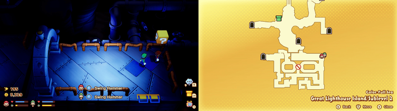 24th block in the Color-Full Sea Great Lighthouse Island from Mario & Luigi: Brothership