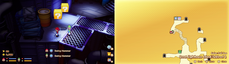 25th and 26th blocks in the Color-Full Sea Great Lighthouse Island from Mario & Luigi: Brothership