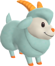 Rendered model of a Goat in Mario Kart Tour.