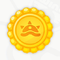A sticker in Mario Kart World