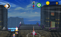 Dropchopper being performed in Mario & Luigi: Paper Jam