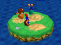 The ocean course in Mario Party 2