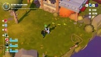 A trail of footsteps leading to a Multi Dash in Pallet Prime.