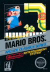 North American box art for Mario Bros. on the Nintendo Entertainment System