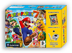 European box art for Mario Party 7 with the Nintendo GameCube Microphone included