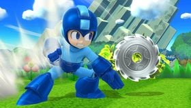 Mega Man's Metal Blade in Super Smash Bros. for Wii U.