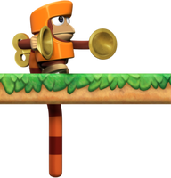 A Monchee from Mario vs. Donkey Kong on Nintendo Switch.