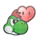 Yoshi Kid's health icon (green)