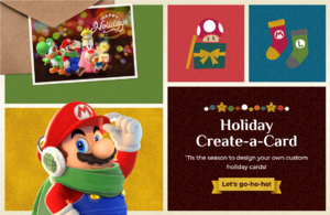 Title screen of Holiday Create-a-Card