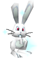 Model of a glowing rabbit from Super Mario 64 DS.