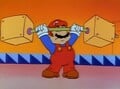 Mario lifting weights