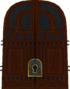 Rendered model of a Key Door in Super Mario Galaxy.