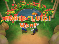 A minigame ending from Mario Party 7