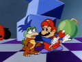 Mario's miscolored shoes