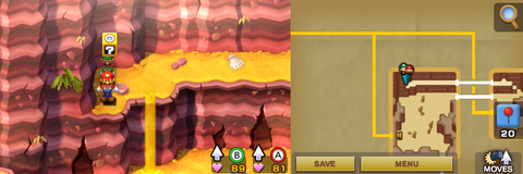 Fourth block in Teehee Valley of Mario & Luigi: Superstar Saga + Bowser's Minions.