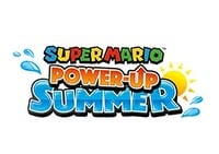 The logo for the Super Mario Power-Up Summer event at Universal Studios Japan