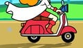 Mona riding her scooter (1)