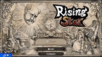 The title screen for Rising Star