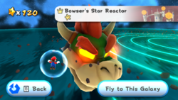 Bowser's Star Reactor in the game Super Mario Galaxy.