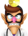 Dr. Waluigi (with gold head mirror and white jacket)