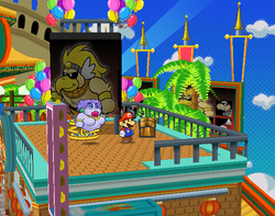 Only treasure chest in Glitzville of Paper Mario: The Thousand-Year Door.