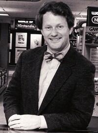Howard Phillips at the World of Nintendo display.