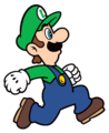 Luigi running.