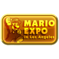 A Mario Expo in Los Angeles gold badge