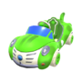 Green Cat Cruiser from Mario Kart Tour