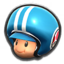 Light-blue Toad (Pit Crew) from Mario Kart Tour