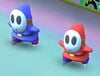 Two Skating Shy Guys in Mario Kart Tour