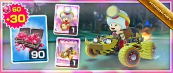 The Captain Toad Pack from the Bangkok Tour in Mario Kart Tour