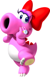 Artwork of Birdo in Mario Party 9 (later used in Mario & Sonic at the Rio 2016 Olympic Games, Mario Kart Tour and Mario Party Superstars)