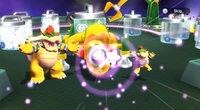 Bowser and Bowser Jr. stealing the Mini Stars