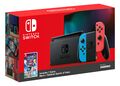 Mario + Rabbids Sparks of Hope Battle Nintendo Switch bundle box art with neon blue and red Joy-Con, distributed by Active Gulf (frontside render)