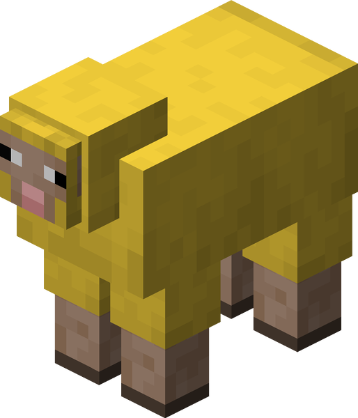 File:Minecraft Sheep Yellow.png