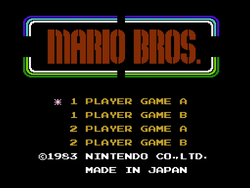 Thumbnail for "Title BGM" from Mario Bros. for Nintendo Music