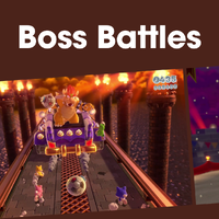 Cover image for the Boss Battles playlist for Super Mario 3D World + Bowser’s Fury on Nintendo Music.