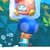 Squared screenshot of Ice Blue Toad from New Super Mario Bros. U Deluxe.