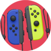 Joy-Cons item sticker for the Nintendo Switch trophy in the Trophy Creator application
