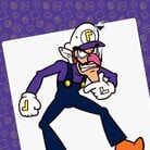 Thumbnail of a paint-by-number activity featuring Waluigi