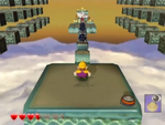 One of Pecan Sands' red diamond sub-levels from Wario World.