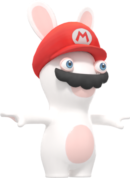 File:Rabbid Mario naked model MRSOH.png