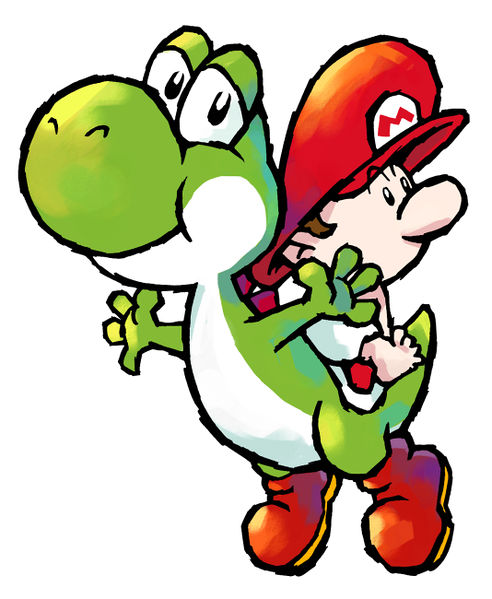 File:SMA3 Yoshi and Baby Mario 1.jpg